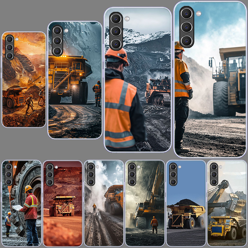 Dump Truck Heavy Equipment - جراب هاتف متين بتصميم شاحنة قلابة