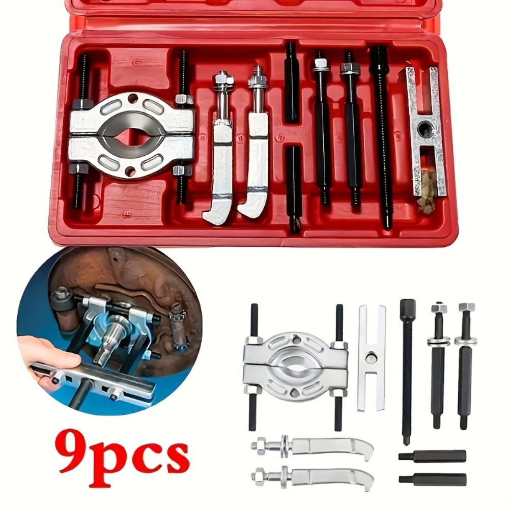 Heavy Equipment Maintenance - طقم أدوات فصل المحامل 9 قطع،