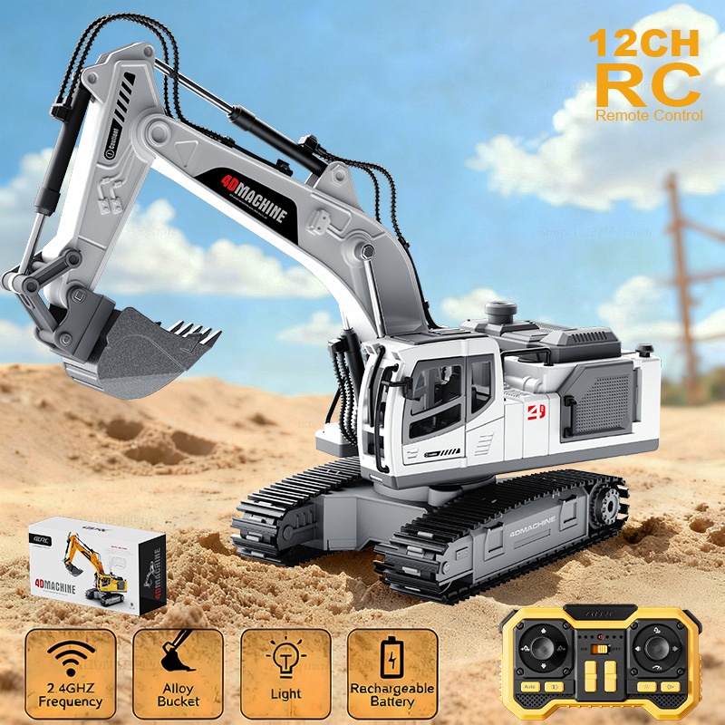 Heavy Equipment Games - جديد 1/16 RC حفارة شاحنة سبيكة