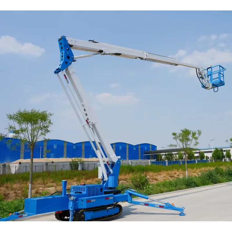 رافعة زاحفة هيدروليكية مدمجة ب - مراجعة Compact Crawler Boom Lift وسعره