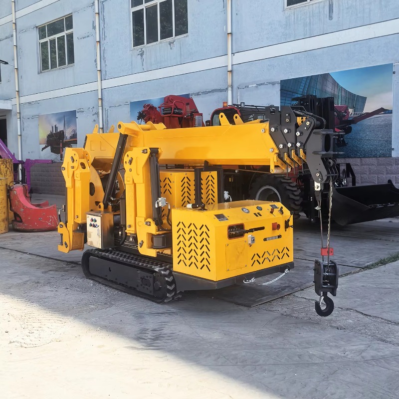 رافعة عنكبوتية صغيرة بحمولة 1. - مراجعة Compact Crawler Boom Lift وسعره