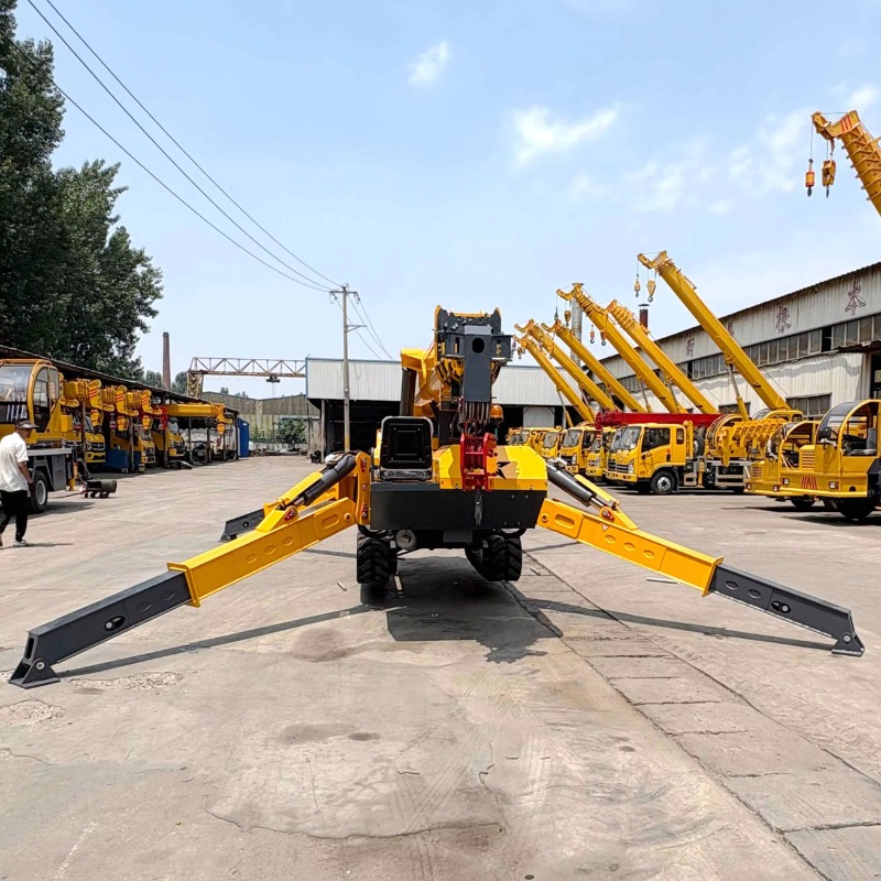 رافعة زاحفة على شكل عنكبوت ذات - مراجعة Compact Crawler Boom Lift وسعره