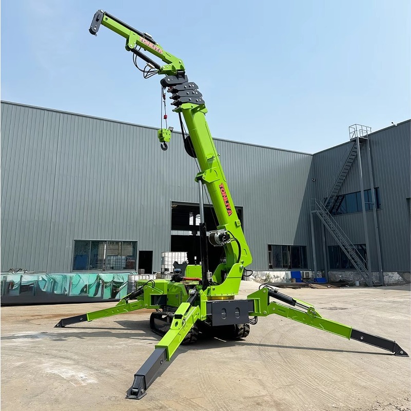 رافعة عنكبوتية صغيرة مدمجة بحم - مراجعة Compact Crawler Boom Lift وسعره