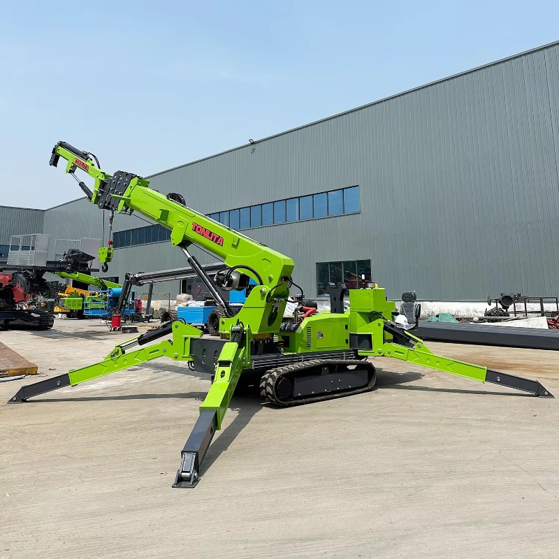 رافعة عنكبوتية صغيرة مدمجة بحم - مراجعة Compact Crawler Boom Lift وسعره
