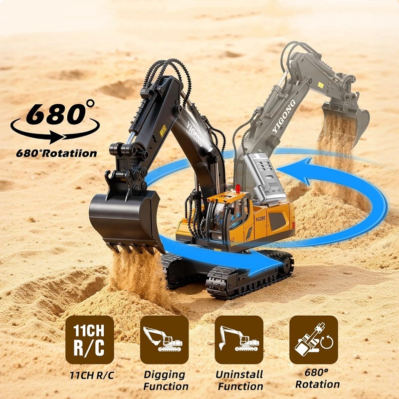 4WD التحكم عن بعد حفارة شاحنة  - مراجعة Heavy Equipment Games وسعره