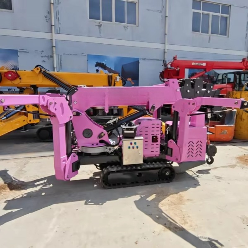 رافعة عنكبوتية بتحكم عن بعد بح - مراجعة Compact Crawler Boom Lift وسعره