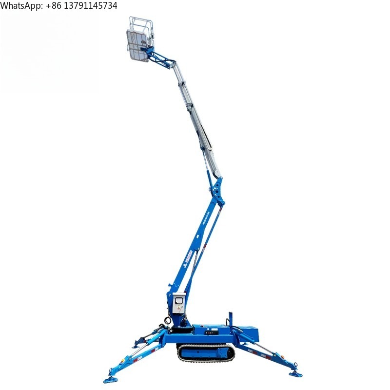 رافعة صغيرة متحركة على جنزير ب - مراجعة Compact Crawler Boom Lift وسعره
