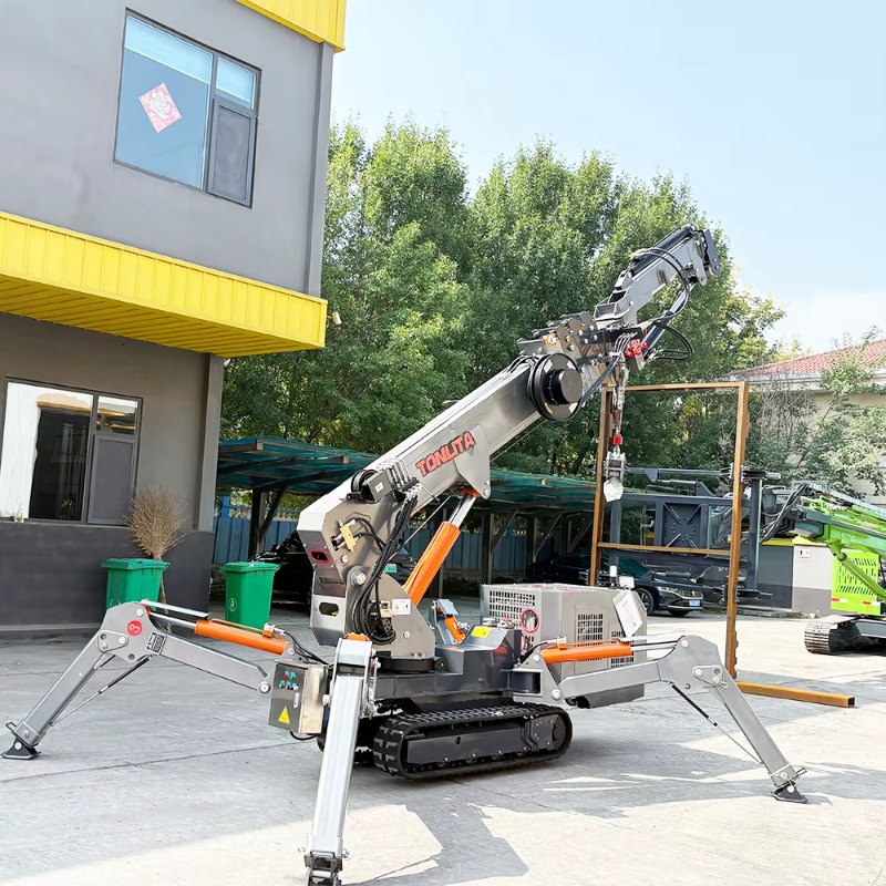 رافعة عنكبوتية مخصصة مدمجة صغي - مراجعة Compact Crawler Boom Lift وسعره