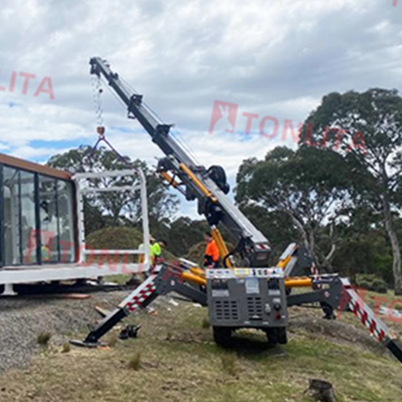 رافعة عنكبوتية مخصصة مدمجة صغي - مراجعة Compact Crawler Boom Lift وسعره