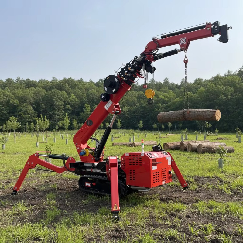رافعة عنكبوتية هيدروليكية تلسك - مراجعة Compact Crawler Boom Lift وسعره