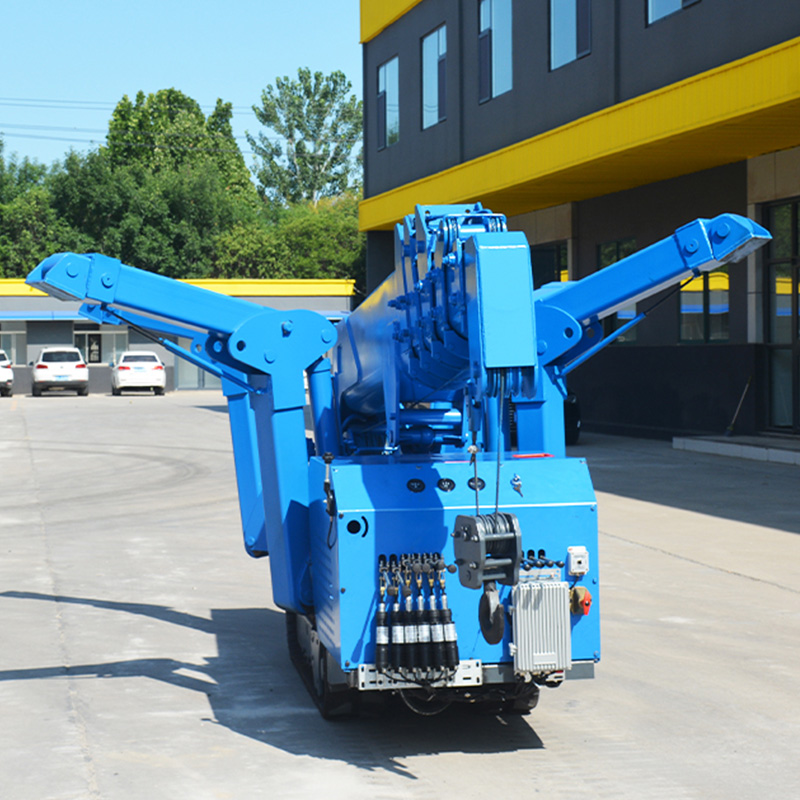 رافعة عنكبوتية مدمجة مخصصة بحم - مراجعة Compact Crawler Boom Lift وسعره
