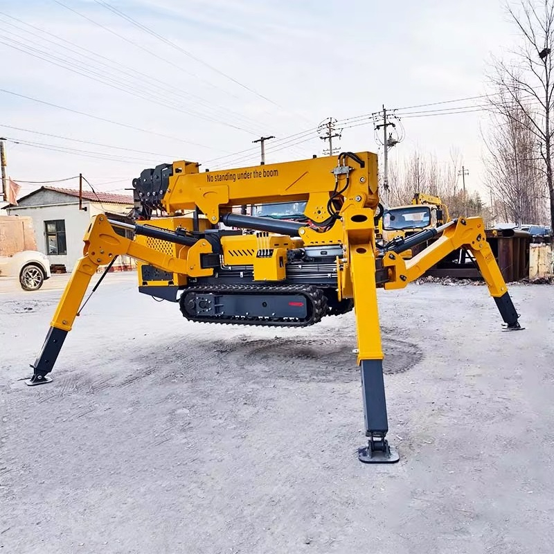 رافعة عنكبوتية صغيرة للبيع بال - مراجعة Compact Crawler Boom Lift وسعره